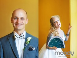 Colorful Congress Hall Wedding, tattooed bride, Cape May, Moody Photographers, Joy Moody